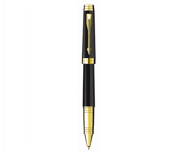  «Ручка ролер Parker Premier Black Lacquer GT RB (89 722)», бренду Parker - фото №1