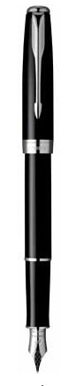  «Перьевая ручка Parker Sonnet Laque Black SP FP F (85 812S)», бренда Parker - фото №1