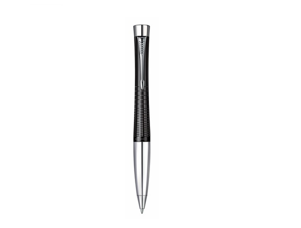  «Ручка шариковая Parker Urban Ebony Metal Chiselled BP (21 232Ч)», бренда Parker - фото №1