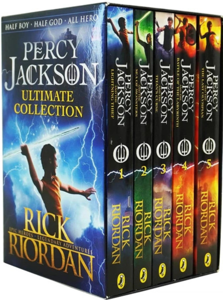Бумажная книга «Percy Jackson Complete Collection (5 Books Slipcase)», автор Рик Риордан - фото №1