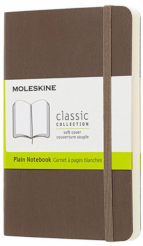  «Блокнот Moleskine Classic маленький нелинованный коричневый (QP613P14)», бренда Moleskine - фото №1