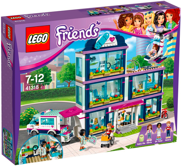  «Конструктор LEGO Friends Клиника Хартлейк-Сити (41318)», бренда LEGO - фото №1