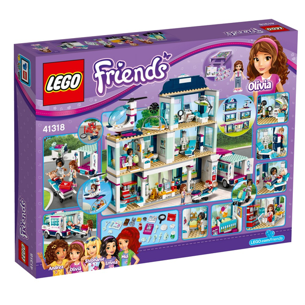  «Конструктор LEGO Friends Клиника Хартлейк-Сити (41318)», бренда LEGO - фото №1