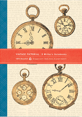 Паперова книга «Vintage Pictorial Writer's Notebooks. Set Of Three» - фото №1