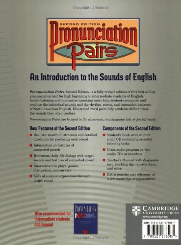 Бумажная книга «Pronunciation Pairs. Student's Book with Audio CD», авторов Анна Бейкер, Шарон Гольдштейн - фото №1