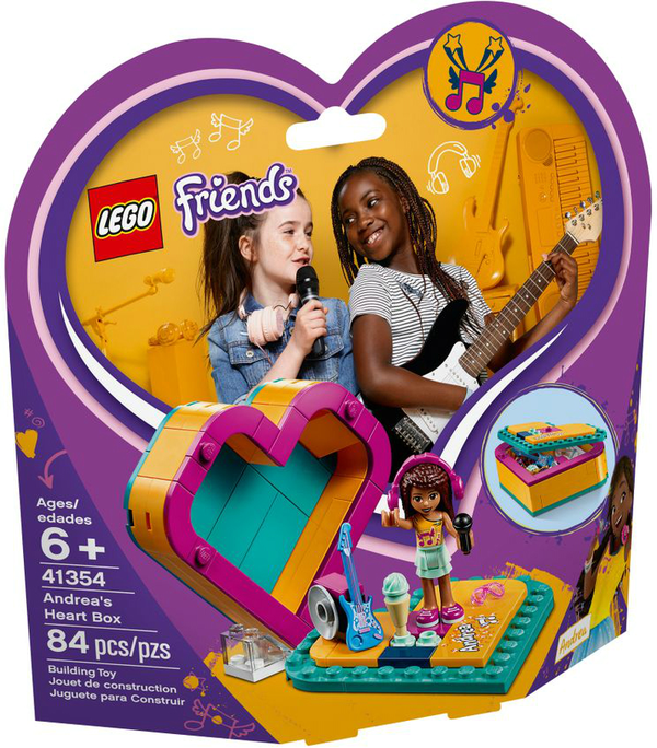  «Конструктор LEGO Friends Скринька-сердечко Андреа 84 деталі (41354)», бренду LEGO - фото №1