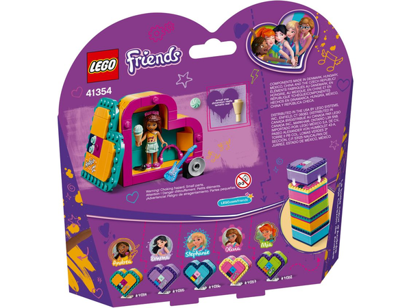  «Конструктор LEGO Friends Скринька-сердечко Андреа 84 деталі (41354)», бренду LEGO - фото №1