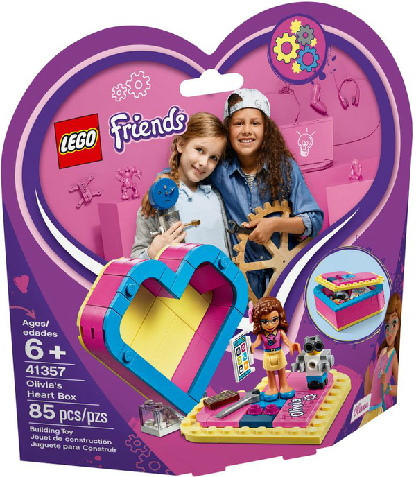  «Конструктор LEGO Friends Скринька-сердечко Олівії 85 деталей (41357)», бренду LEGO - фото №1