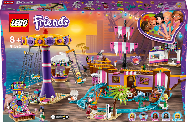  «Конструктор LEGO Friends Парк розваг на набережній (41375)», бренду LEGO - фото №1