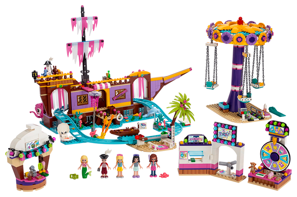  «Конструктор LEGO Friends Парк розваг на набережній (41375)», бренду LEGO - фото №1