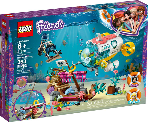  «Конструктор LEGO Friends Порятунок дельфінів 363 деталі (41378)», бренду LEGO - фото №1