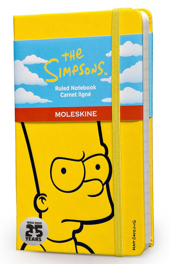  «Карманная записная книжка Moleskine The Simpsons Желтая в линию (LESIMM710#9788867324255)», бренда Moleskine - фото №1