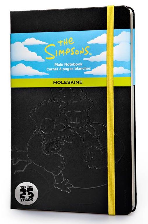  «Записная книжка Moleskine The Simpsons Черная нелинованная (LESIQP062#9788867324279#978-88-6732-427-9)», бренда Moleskine - фото №1
