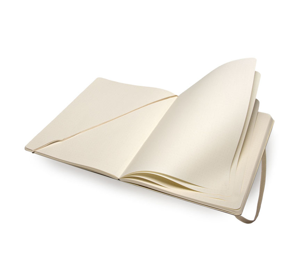  «Записная книжка большого формата Moleskine Classic в мягком переплете Бежевая в точку (QP624G4#978-88-6732-378-4)», бренда Moleskine - фото №1