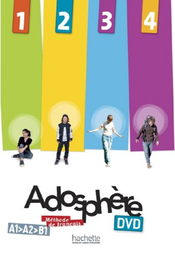 [object Object] «Adosphere. Niveaux 1 - 2 - 3 - 4 DVD-ROM», авторів Селін Хімбер, Кетрін Маккварт-Мартін, Фабіен Галлон, Жоель Боненфант, Марі-Лора Полетті - фото №1
