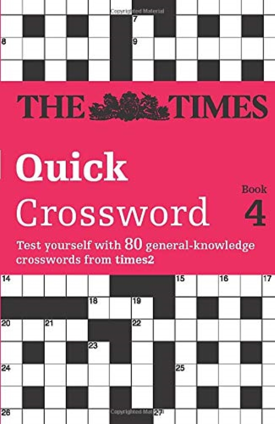 Бумажная книга «The Times Quick Crossword Book 4: 80 General Knowledge Puzzles from The Times 2» - фото №1
