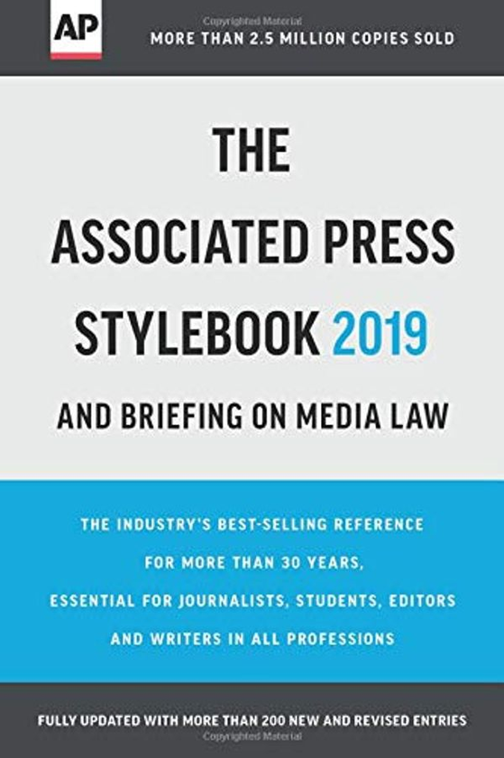Бумажная книга «The Associated Press Stylebook 2019 : and Briefing on Media Law» - фото №1