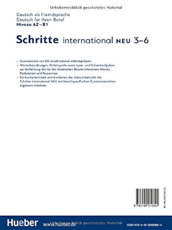 Паперова книга «Schritte International Neu Berufsmaterialien. Deutsch für Ihren Beruf», автор Глорія Бош - фото №1