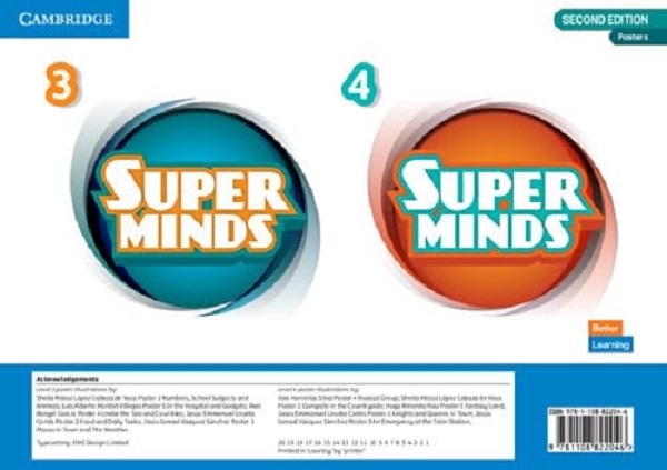Паперова книга «Super Minds Levels 3-4 Poster Pack British English», авторів Герберт Пухта, Пітер Льюїс-Джонс, Ґюнтер Ґернґросс, Кармен Завала Ітурбе - фото №1