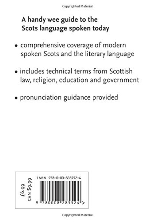 Паперова книга «Scots Dictionary: The perfect wee guide to the Scots language» - фото №1