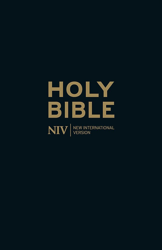 Паперова книга «NIV Thinline Black Leather Bible» - фото №1