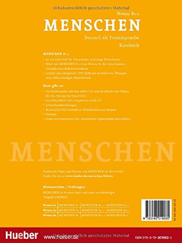 Бумажная книга «Menschen B1/1, Kursbuch mit DVD-ROM» - фото №1