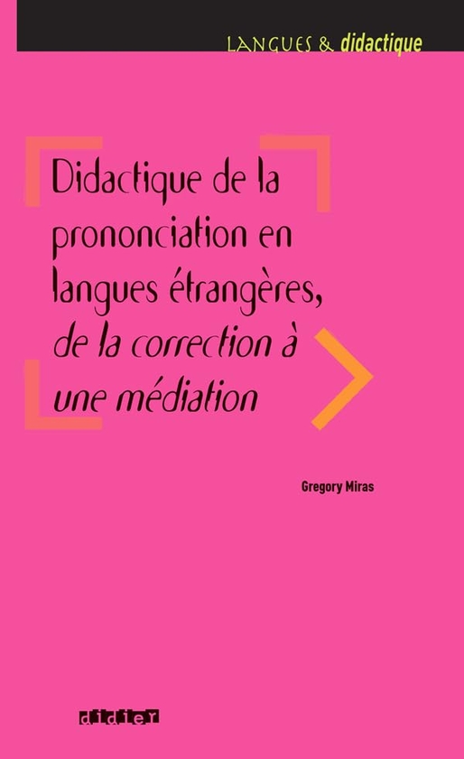 Бумажная книга «Langues et Didatctique: Didactique de la prononciation en langues etrangere» - фото №1