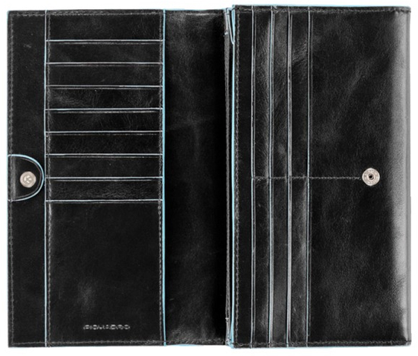  «Портмоне женское Piquadro Blue Square на кнопке (PD1855B2_N)», бренда Piquadro - фото №1