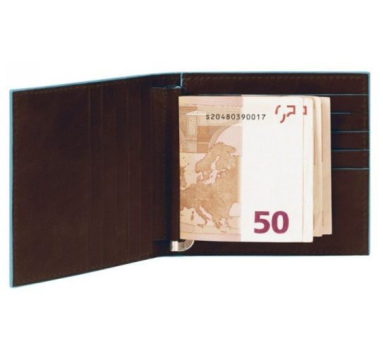  «Портмоне Piquadro Blue Square с зажимом для банкнот (PU1666B2_MO)», бренда Piquadro - фото №1