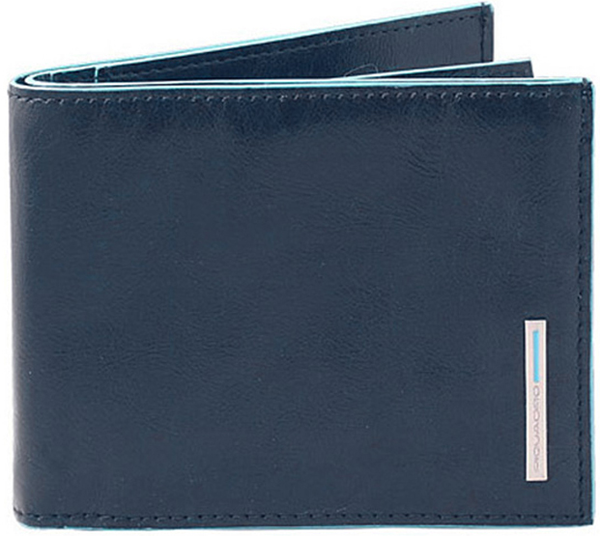  «Портмоне Piquadro Blue Square мужское темно-синее (PU1239B2_BLU2)», бренда Piquadro - фото №1