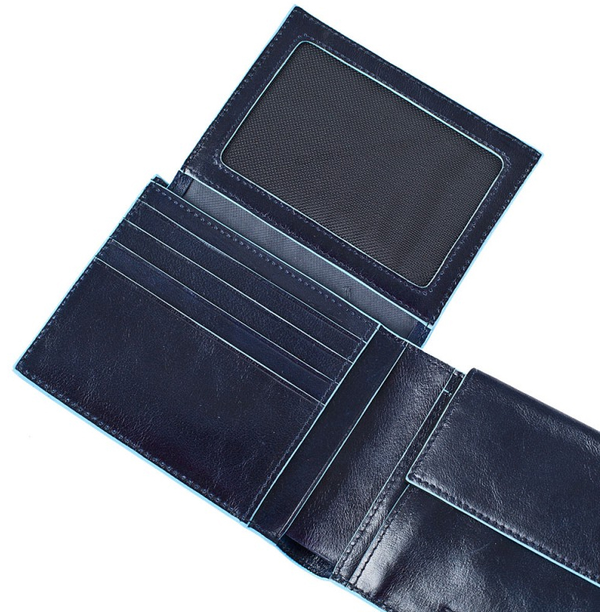  «Портмоне Piquadro Blue Square мужское темно-синее (PU1392B2_BLU2)», бренда Piquadro - фото №1