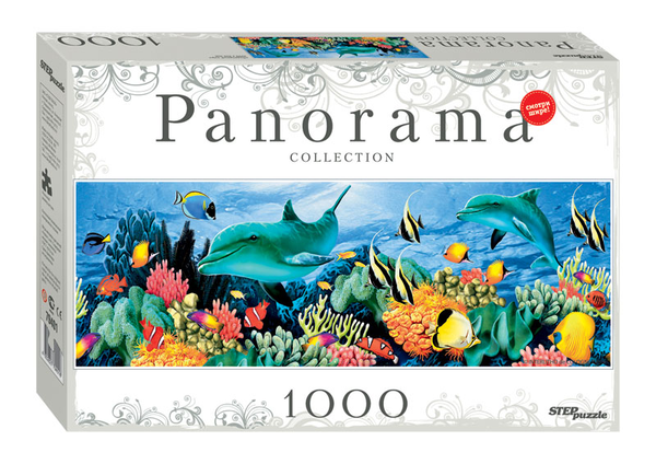  «Пазл-панорама Step Puzzle Підводний світ 1000 елементів (79401)», бренду Step Puzzle - фото №1