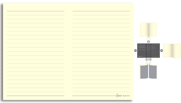  «Толстая записная книжка Filofax Flex Pocket в линейку (872002)», бренда Filofax - фото №1