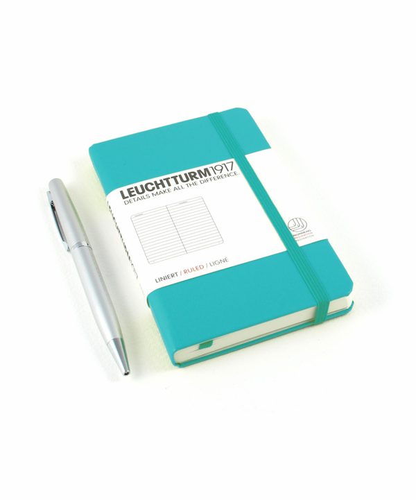 «Карманная записная книжка Leuchtturm1917 клетка изумрудная (344787)», бренда Leuchtturm1917 - фото №1
