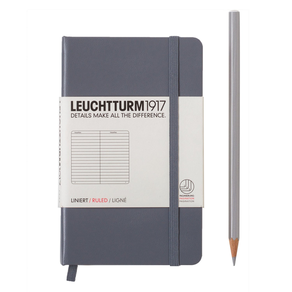  «Карманная записная книжка Leuchtturm1917 линейка серая (344775)», бренда Leuchtturm1917 - фото №1