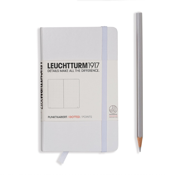  «Карманная записная книжка Leuchtturm1917 точки белая (309678)», бренда Leuchtturm1917 - фото №1