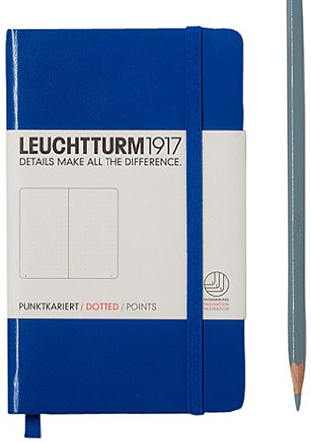  «Карманная записная книжка Leuchtturm1917 точки синяя (344753)», бренда Leuchtturm1917 - фото №1