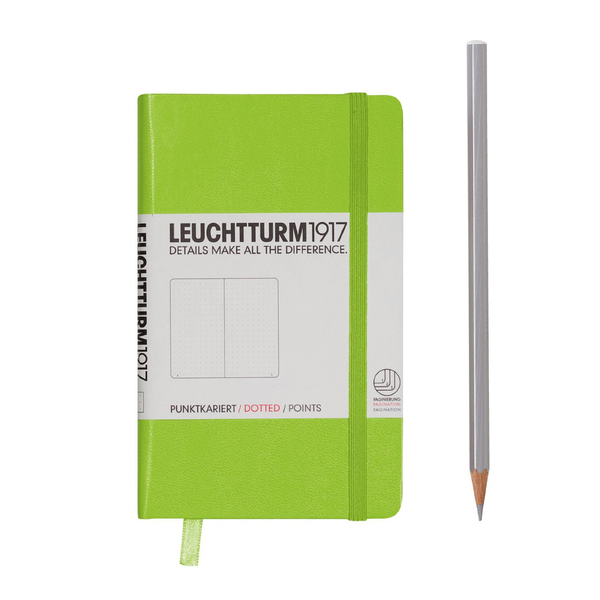  «Карманная записная книжка Leuchtturm1917 точки лайм (326292)», бренда Leuchtturm1917 - фото №1
