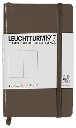  «Карманная записная книжка Leuchtturm1917 чистые листы темно-серая (339595)», бренда Leuchtturm1917 - фото №1