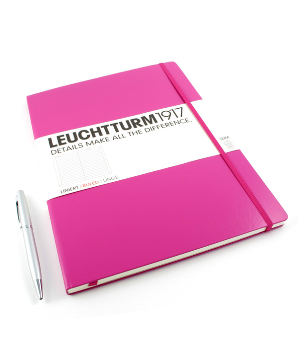 «Записная книжка Leuchtturm1917 Master Slim линейка розовая (340932)», бренда Leuchtturm1917 - фото №1