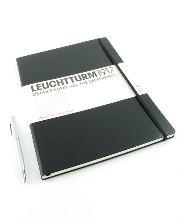  «Записная книжка LEUCHTTURM1917 Master Slim линейка черная (334917)», бренда Leuchtturm1917 - фото №1