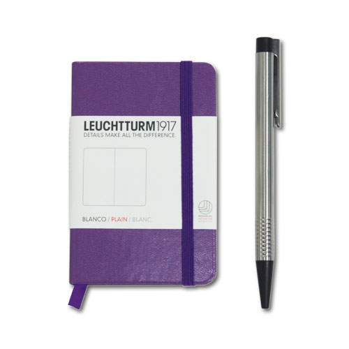  «Записная книжка Leuchtturm1917 Мини линейка лаванда (343556)», бренда Leuchtturm1917 - фото №1