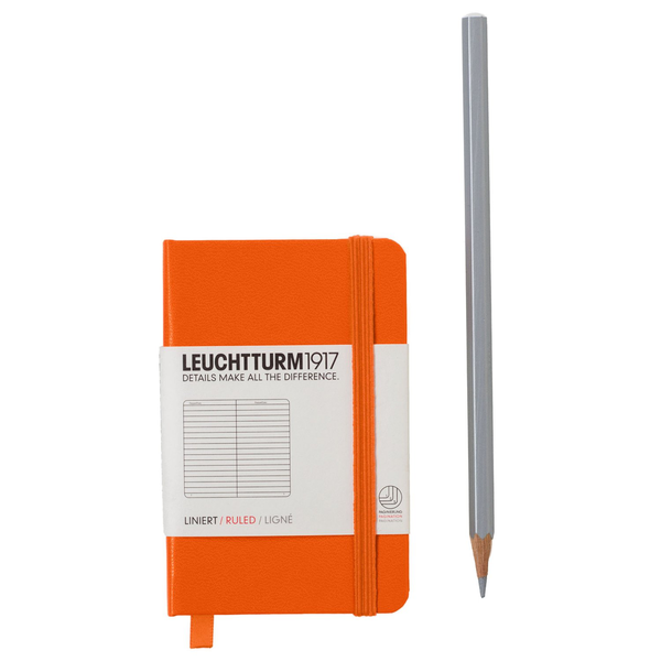 «Записная книжка Leuchtturm1917 Мини линейка оранжевая (344980)», бренда Leuchtturm1917 - фото №1