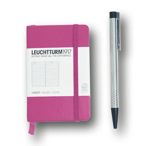  «Записная книжка LEUCHTTURM1917 Мини чистые листы розовая (343564)», бренда Leuchtturm1917 - фото №1