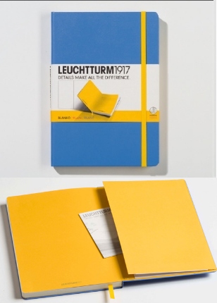  «Записная книжка LEUCHTTURM1917 BiColore чистые листы васильково-желтый (343152)», бренда Leuchtturm1917 - фото №1