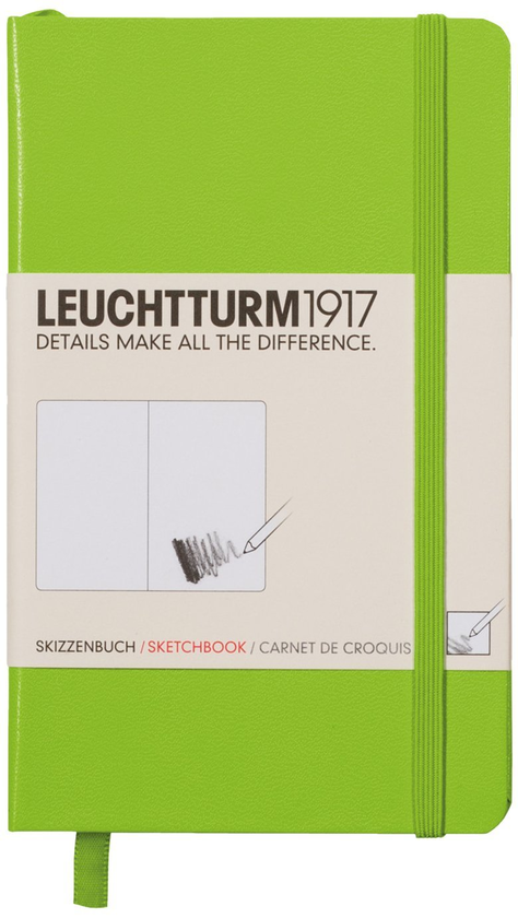  «Скетч-Бук LEUCHTTURM1917 карманный лайм (344660)», бренда Leuchtturm1917 - фото №1