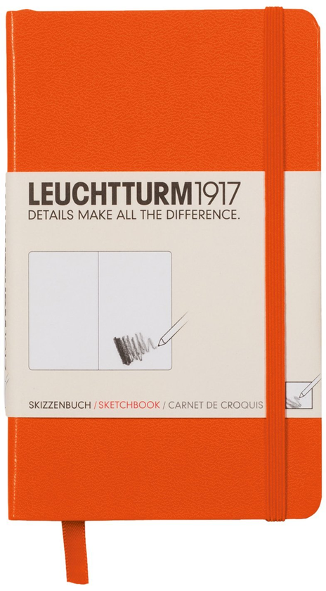  «Скетч-Бук LEUCHTTURM1917 карманный оранжевый (344992)», бренда Leuchtturm1917 - фото №1