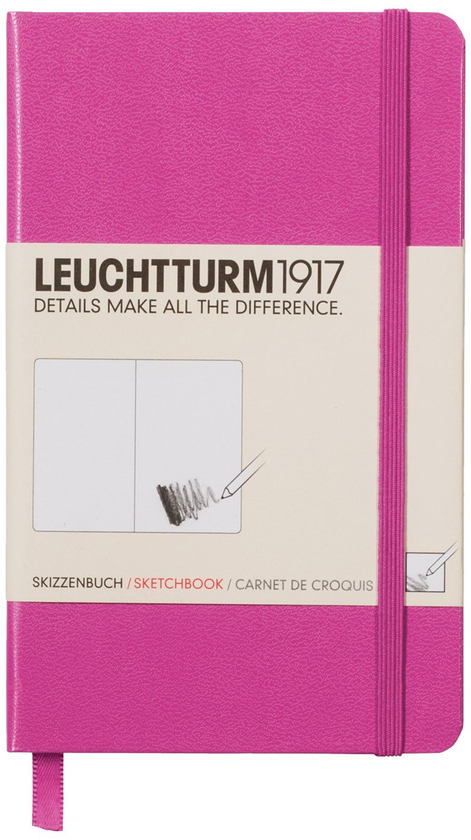  «Скетч-Бук LEUCHTTURM1917 карманный розовый (344657)», бренда Leuchtturm1917 - фото №1
