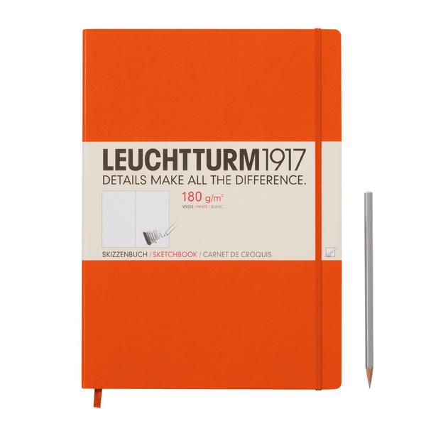  «Скетч-Бук LEUCHTTURM1917 Master Slim А4+ оранжевый (345004)», бренда Leuchtturm1917 - фото №1