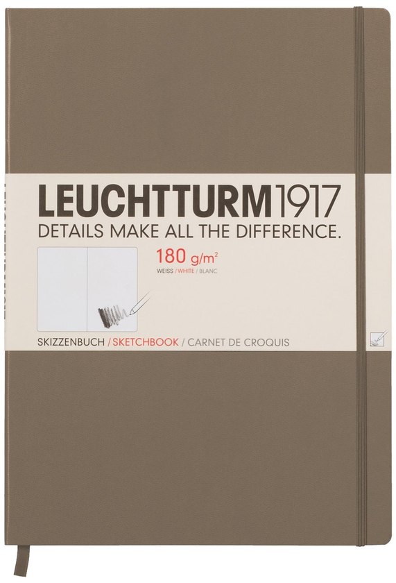  «Скетч-Бук LEUCHTTURM1917 Master Slim А4+ темно-сірий (344672)», бренду Leuchtturm1917 - фото №1